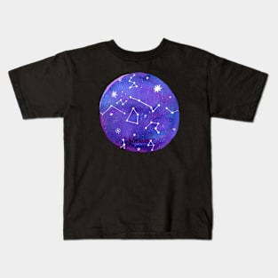 Watercolor Universe Kids T-Shirt